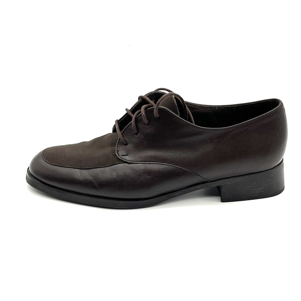 Vintage Munro American Brown Leather Oxford Shoes Women's Size 8M Made USA